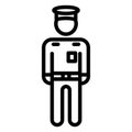 Basic  Constable, officer Isolated Vector icon which can easily modify or edit Royalty Free Stock Photo