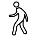 Basic RGB Man, man walking Isolated Vector icon which can easily modify or edit Royalty Free Stock Photo