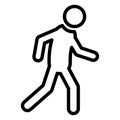 Basic RGB Man, pedestrian Isolated Vector icon which can easily modify or edit Royalty Free Stock Photo