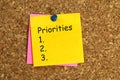 Priorities post it