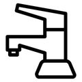 Basic RGB Faucet, hand wash Vector Icon which can easily modify or edit