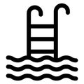 Basic RGB  Pool, recreational Vector Icon which can easily modify or edit Royalty Free Stock Photo