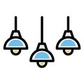 Basic RGB Headlamps, interior Vector Icon which can easily modify or edit