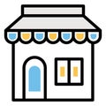 Basic RGB Bakehouse, bakery, Vector Icon which can easily modify or edit