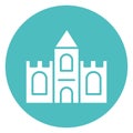 Basic RGB  Building, castle Vector Icon which can easily modify or edit Royalty Free Stock Photo