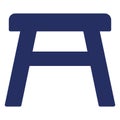 Basic RGB  Bench, chair Vector Icon which can easily modify or edit Royalty Free Stock Photo