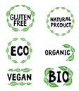 Logotypes for vegan