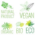 Logotypes for vegan