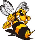 bee monster with an angry face