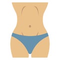 Basic R pubic body, Anatomy Vector Illustration icon which can easily modify GB