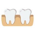 Basic RGB  dental, dentist Vector Illustration icon which can easily modify Royalty Free Stock Photo
