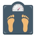 Basic RGB Weighing machine, Body  Vector Illustration icon which can easily modify Royalty Free Stock Photo