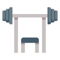 Basic RGB  Bench, exercise Vector Illustration icon which can easily modify Royalty Free Stock Photo