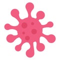 Basic RGB Bacteria, ebola Vector Illustration icon which can easily modify