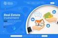 Landing page - Real estate marketing concept design style