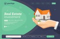 Landing page - Real estate marketing concept design style