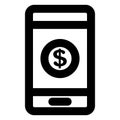 Mobile, payment,Icon  which can easily modify or edit Mobile, payment,Icon  which can easily modify or edit Royalty Free Stock Photo