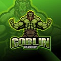 Goblin warrior esport mascot logo