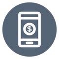 Mobile, payment,Icon  which can easily modify or edit Royalty Free Stock Photo