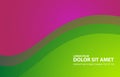Green pink vector Template Abstract background with curves lines For flyer brochure booklet and websites design Modern curve Royalty Free Stock Photo