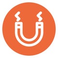 Horseshoe magnet, magnet Bold Outline Vector icon which can easily modified or edited Royalty Free Stock Photo