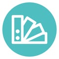 Archive files, data files Bold Outline Vector icon which can easily modified or edited