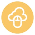 Cloud computing, cloud mouse Bold Outline Vector icon which can easily modified or edited Cloud computing, cloud mouse Bold Outli
