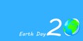 Earth day 2020 vector for graphic design,printing. Royalty Free Stock Photo