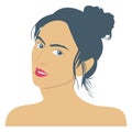Stylish Woman color vector icon which can easily modify or edit Royalty Free Stock Photo