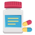 Food Supplements color vector icon which can easily modify or edit