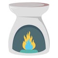 Burner color vector icon can which can easly modify or editable