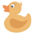 Bath duck, cartoon duck, Color Vector Icon which can be easily modified or edited Royalty Free Stock Photo