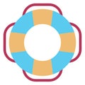 Life preserver, life ring Color Vector Icon which can be easily modified or edited Royalty Free Stock Photo