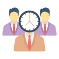 Appointment, interview Color vector icon which can easily modify or edit