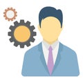 Corporation, leader Color vector icon which can easily modify or edit Royalty Free Stock Photo