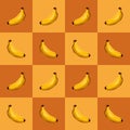Illustration vector graphic of banana in pattern Royalty Free Stock Photo