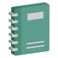 Diary, memo book Isolated isolated vector icon which can easily modify which can easily modify or edit