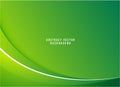 Green gradient wavy background with empty space and soft coler combination. Green Abstract vector background