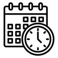 Appointment, calendar Vector icon which can easily modify Royalty Free Stock Photo