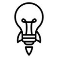 Bulb, incandescent Vector icon which can easily modify Royalty Free Stock Photo
