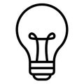 Bulb, incandescent Vector icon which can easily modify Royalty Free Stock Photo