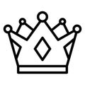 Crown, gold crown, Vector Icon which can easily modify