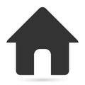 Home house logo simple flat icon vector illustrations Royalty Free Stock Photo