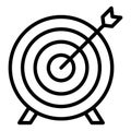 Bullseye arrow, dartboard Vector Icon which can easily modify