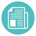 Article, journal Vector icon which can easily modify Royalty Free Stock Photo
