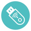 Data storage, flash drive Vector icon which can easily modify