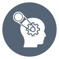 Brain chain, brainstorming Vector icon which can easily modify