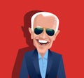 Cartoon Caricature of Joe Biden, democratic candidate for US 2020 presidential election Royalty Free Stock Photo