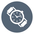 Hand watch, meeting time Vector icon which can easily modify