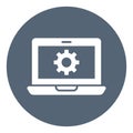 Setting, web gear Vector Icon which can easily modify Royalty Free Stock Photo